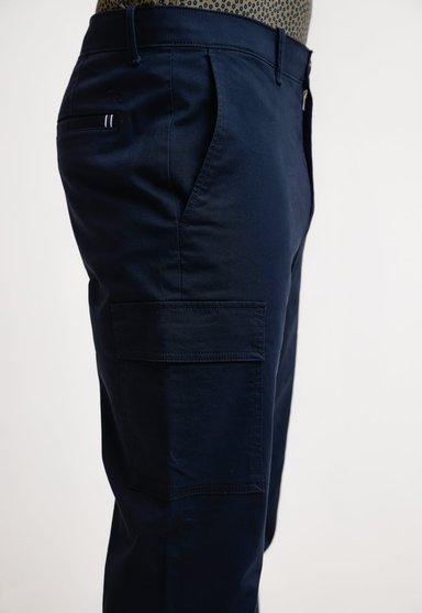 PANTALÓN ALGODÓN HOMBRE ORIGINAL PENGUIN AZUL MARINO LISO NAVY - 3
