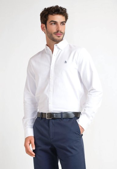 CAMISA ALGODÓN HOMBRE ORIGINAL PENGUIN BLANCO - 1