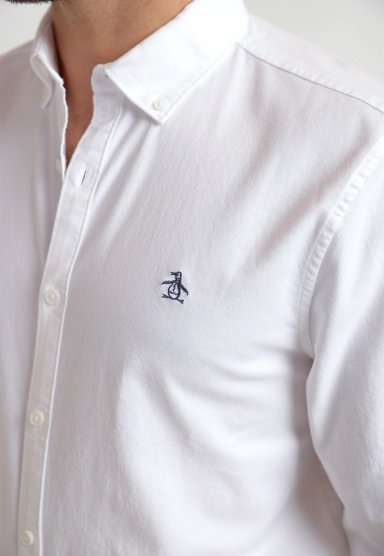 CAMISA ALGODÓN HOMBRE ORIGINAL PENGUIN BLANCO - 3