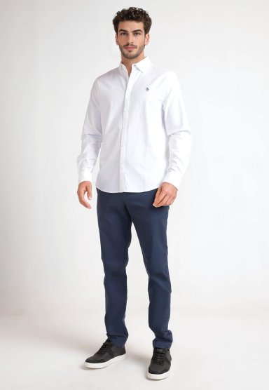 CAMISA ALGODÓN HOMBRE ORIGINAL PENGUIN BLANCO - 4