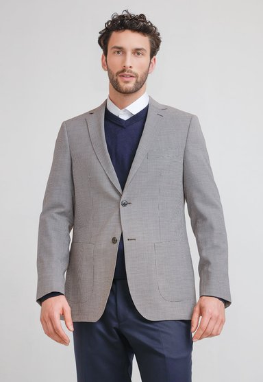 CHAQUETA HOMBRE FORMAL LANA S100'S TRAVEL CAFE - 1