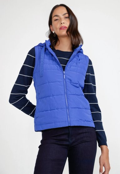 PARKA MUJER SIN MANGAS BIMBA AZULINO - 1