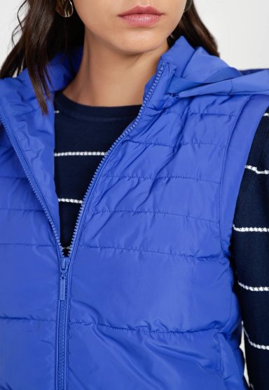 PARKA MUJER SIN MANGAS BIMBA AZULINO - 3