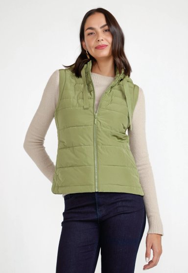 PARKA MUJER SIN MANGAS BIMBA VERDE - 1