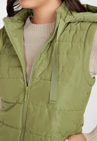 PARKA MUJER SIN MANGAS BIMBA VERDE - 3