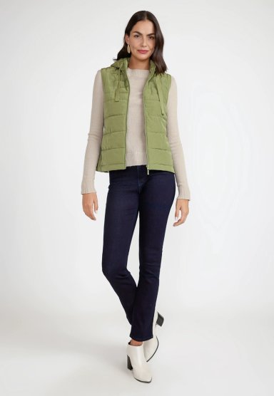 PARKA MUJER SIN MANGAS BIMBA VERDE - 4