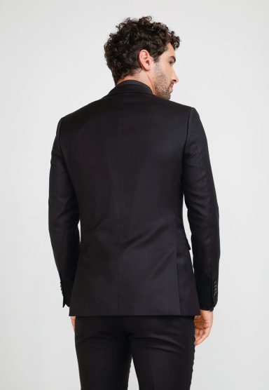 CHAQUETA FORMAL HOMBRE SUIT SEPARATE WASHABLE VERY SLIM NEGRO - 2