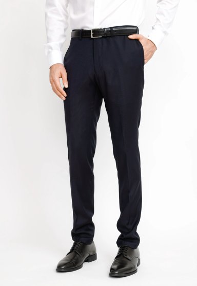 PANTALON FORMAL HOMBRE SUIT SEPARATE WASHABLE VERY SLIM NEGRO - 1