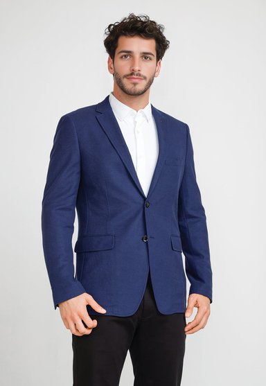 CHAQUETA HOMBRE STRETCH AZUL - 1