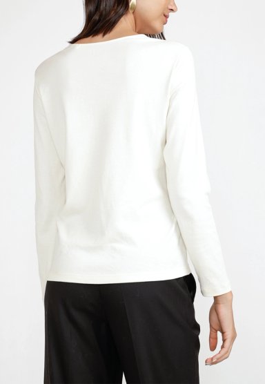 POLERA DE MUJER MODELO CECIL COLOR CRUDO - 2