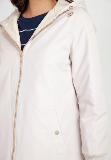 PARKA REVERSIBLE MUJER BEIGE - 4