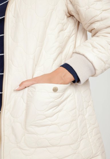 PARKA REVERSIBLE MUJER BEIGE - 5