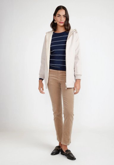 PARKA REVERSIBLE MUJER BEIGE - 6