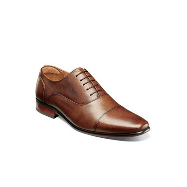 ZAPATO POSTINO CAP TOE BAL OXFORD COGNAC - 1