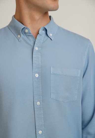 CAMISA HOMBRE MANGA LARGA LYOCELL CELESTE - 3