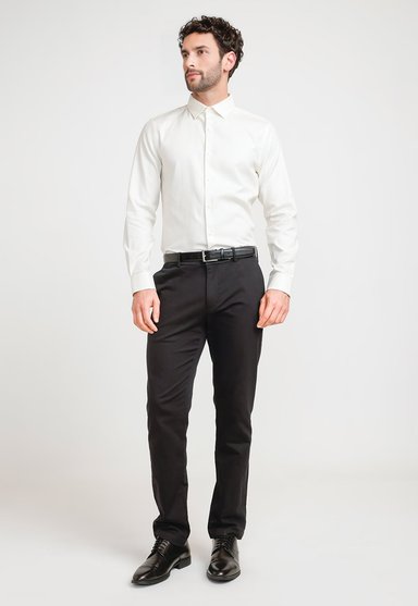 CAMISA HOMBRE DOBBY BEIGE - 4