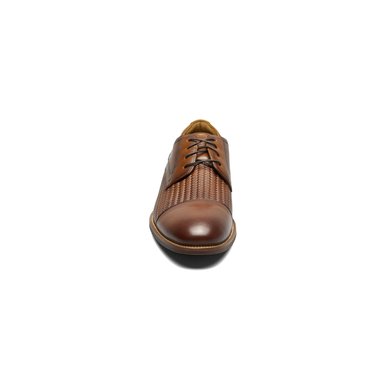 ZAPATOS FORMAL COGNAC RUCCI WEAVE CAP TOE - 2
