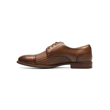 ZAPATOS FORMAL COGNAC RUCCI WEAVE CAP TOE - 5