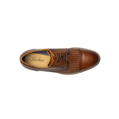 ZAPATOS FORMAL COGNAC RUCCI WEAVE CAP TOE - 6