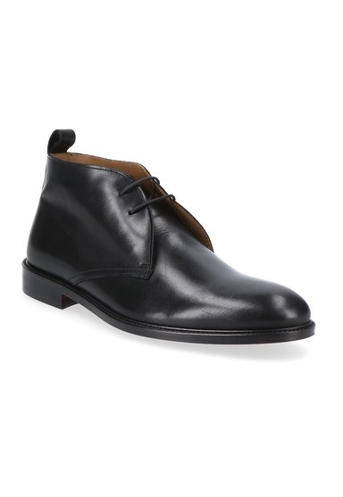 BOTINES FORMAL ITALIANOS VOLTAGO PLAIN TOE CHUKKA BOOT NEGRO - 1