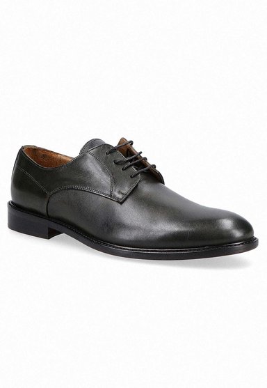 ZAPATOS FORMAL ITALIANOS VOLTAGO PLAIN TOE OXFORD VERDE - 1