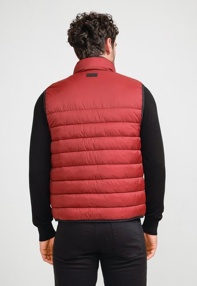 PARKA HOMBRE SIN MANGAS ACOLCHADA ROJO - 2