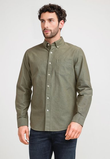 CAMISA HOMBRE OXFORD MILITAR - 1