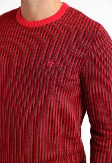 SWEATER HOMBRE ALGODON ROJO - 3