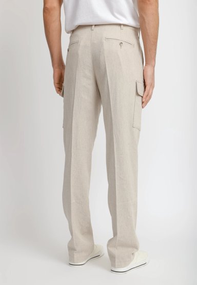 PANTALON HOMBRE LINO CARGO NATURAL - 2