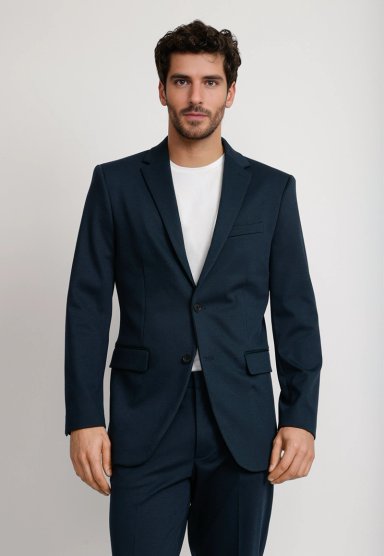 CHAQUETA FORMAL HOMBRE AZUL MEDIO - 1