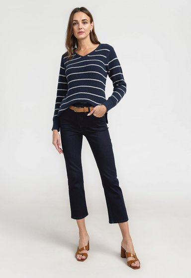 SWEATER MUJER GRANATE ALGODON MARINO - 4