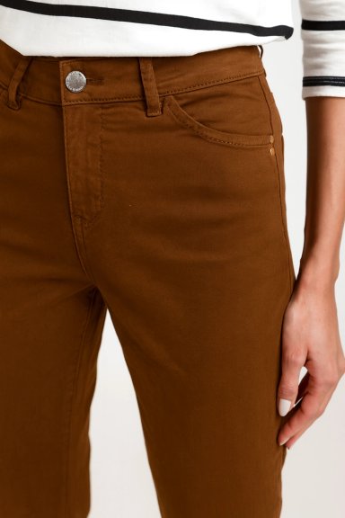 PANTALON DE MUJER MODELO ELY 24 COLOR CAFE - 3