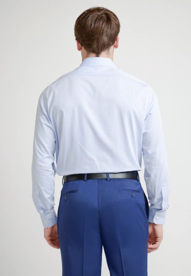 CAMISA FORMAL HOMBRE MEZCLA ALGODON REGULAR EXECUTIVE AZUL - 2