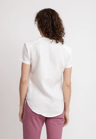 BLUSA MUJER KEIKO LINO BLANCO - 2
