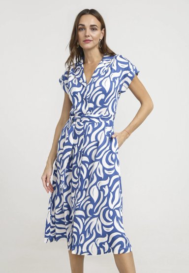VESTIDO MUJER BEGONIA VISCOSA BLANCO - 1