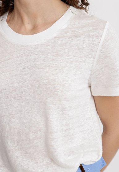 POLERA MUJER GANTT LINO BLANCO - 3