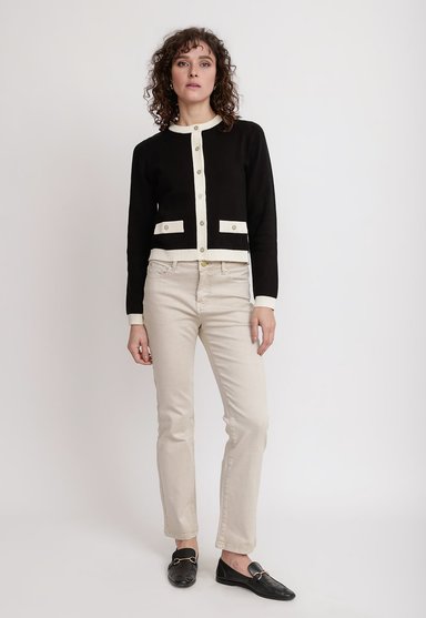PANTALON RECTO BEIGE ELY26 MUJER - 4