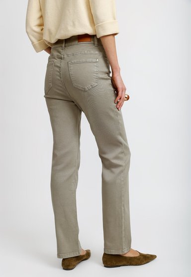 PANTALON RECTO OLIVA ELY26 MUJER - 2