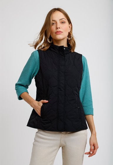 PARKA SIN MANGAS NEGRO SAUCE MUJER - 1