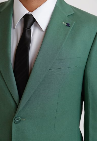 TRAJE HOMBRE FORMAL GRADUACION VERDE CLARO - 3