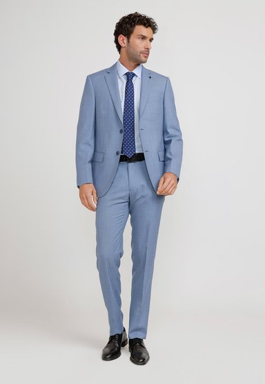 TRAJE HOMBRE FORMAL EXECUTIVE CELESTE - 4