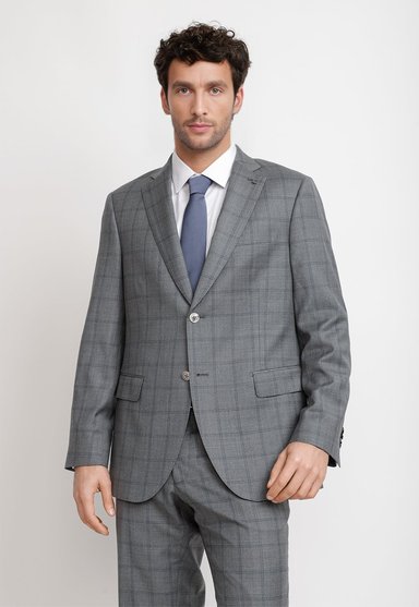 TRAJE HOMBRE FORMAL LANA S120'S SEDA SARTORIAL GRIS - 1