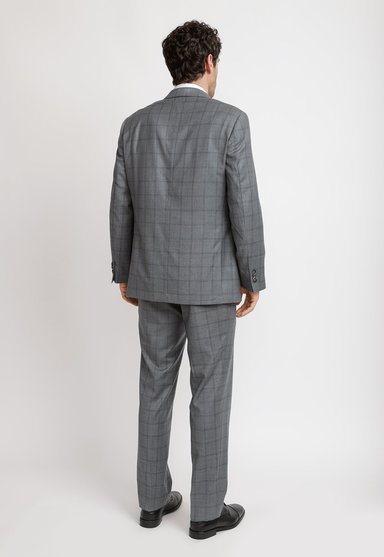 TRAJE HOMBRE FORMAL LANA S120'S SEDA SARTORIAL GRIS - 2
