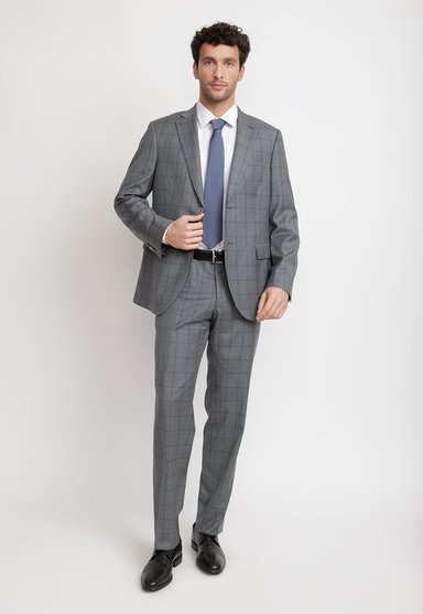 TRAJE HOMBRE FORMAL LANA S120'S SEDA SARTORIAL GRIS - 4
