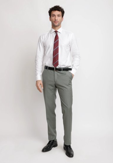 PANTALON HOMBRE FORMAL LANA S100'S MIX&COLOR VERDE - 4