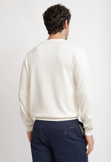 SWEATER CUELLO C ALGODON PHELPS CRUDO - 2