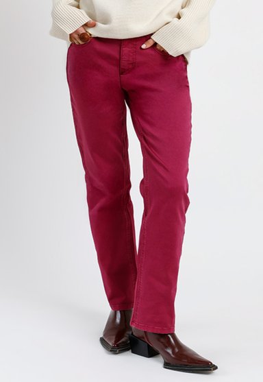 PANTALON RECTO BURDEO ELY26 MUJER - 1