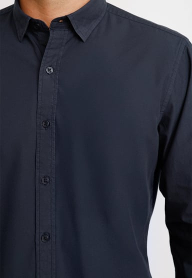CAMISA ML HOMBRE BASILIO AZUL MARINO - 3