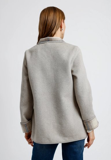 CHAQUETON REVERSIBLE GRIS MARLEE MUJER - 2