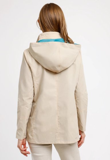 CHAQUETA REVERSIBLE BEIGE EVA MUJER - 3